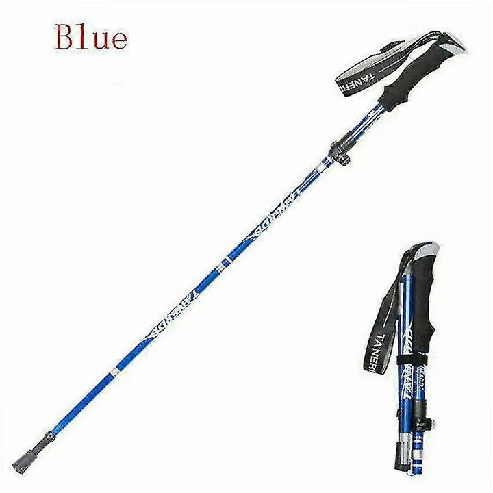 Túrabot 5 részes, állítható 110-130cm, kék, alumínium