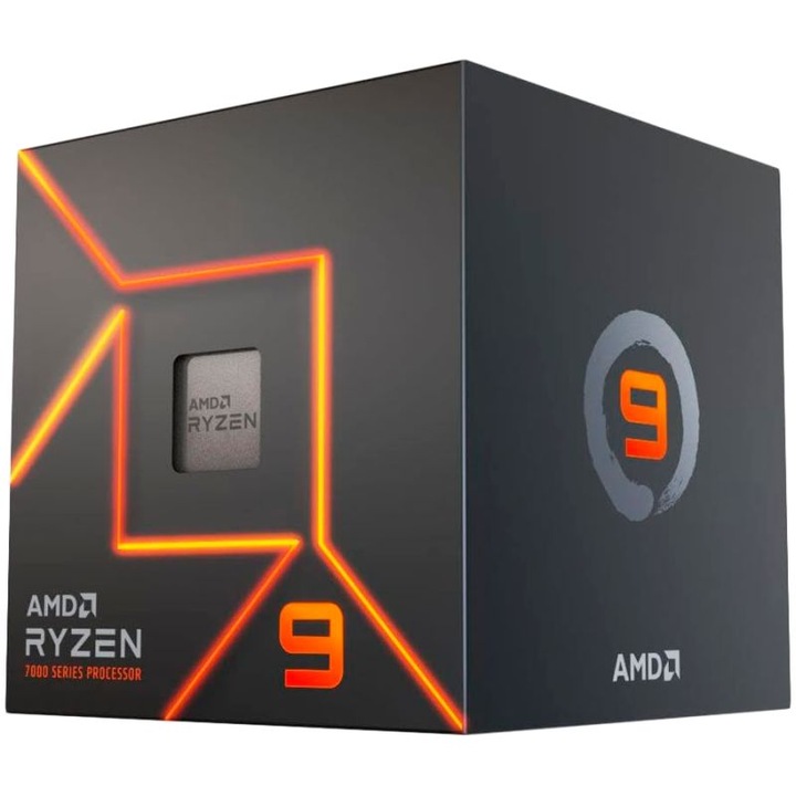 Processzor AMD Ryzen 9 7900, 12C / 24T, 3.70 - 5.40 GHz, 76 MB gyorsítótár, 65 W, Dobozos