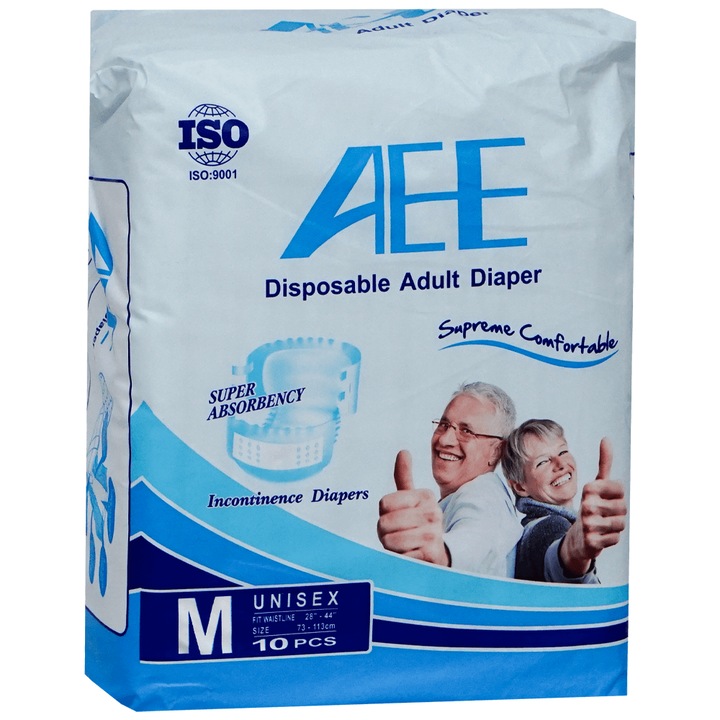 Scutece pentru adulti cu scai AEE Medium 10 buc