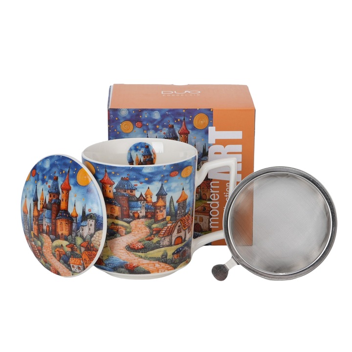 Teásbögre infúzorral, Alvó Királyság, 450 ml, többszínű