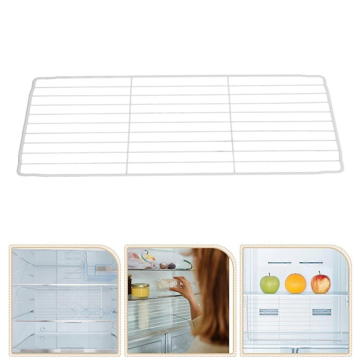 Organizator congelator, divizor metalic, 35.00x17.00x0.30cm, alb