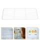 Organizator congelator, divizor metalic, 35.00x17.00x0.30cm, alb