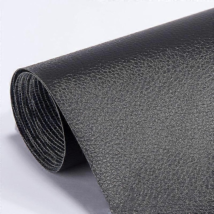 Pachet de Patches pentru Repararea Pielii, 10x20cm, Negru, Set