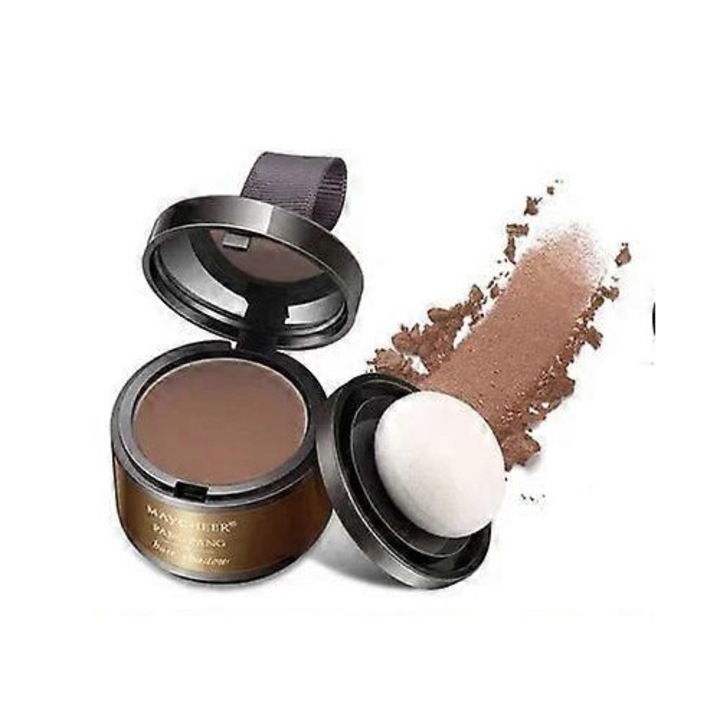 Pudra pentru acoperirea radacinilor gri, 4g, light brown, waterproof