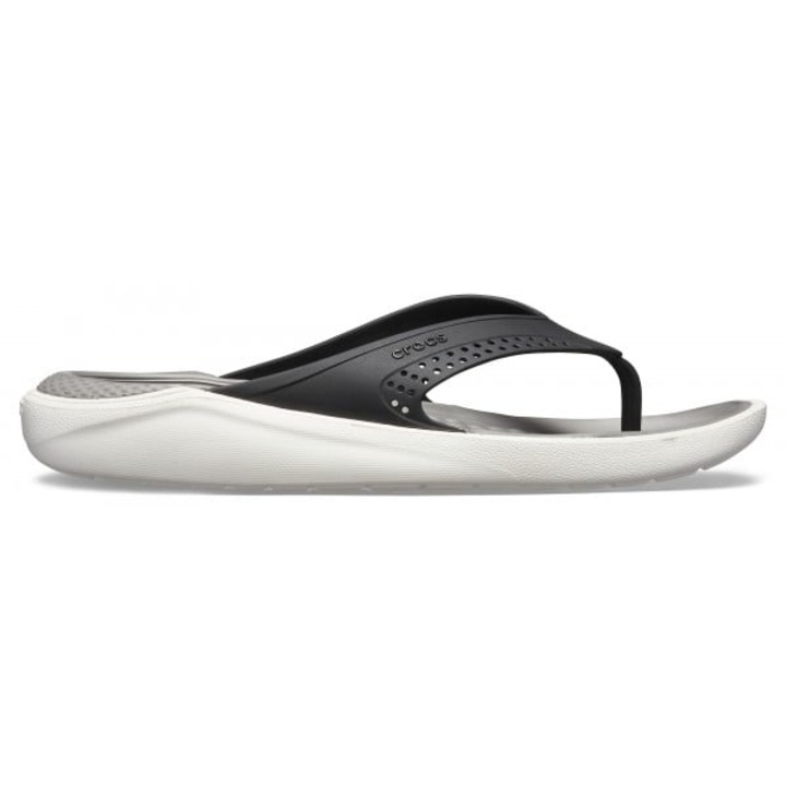 Джапанки Crocs LiteRide Flip 37-38 EU - M5/W7 US Черни - Black/Smoke