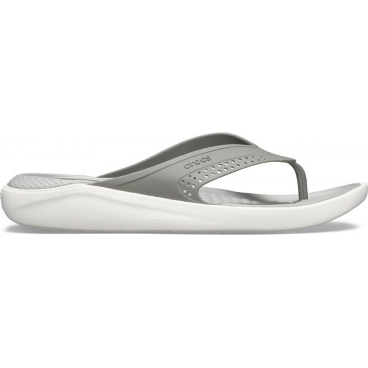 Джапанки Crocs LiteRide Flip 37-38 EU - M5/W7 US Сиви - Smoke/White