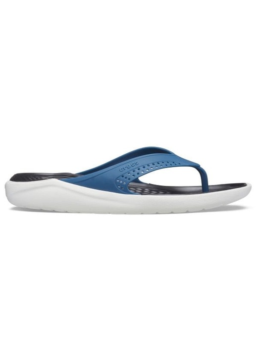 Slapi Crocs LiteRide Flip 37-38 EU - M5/W7 US Albastru - Vivid Blue/Almost White