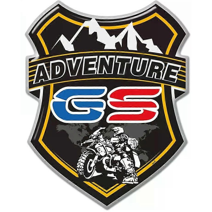 Sticker pentru rezervor BMW R1250GS, set 3D, 8x8cm