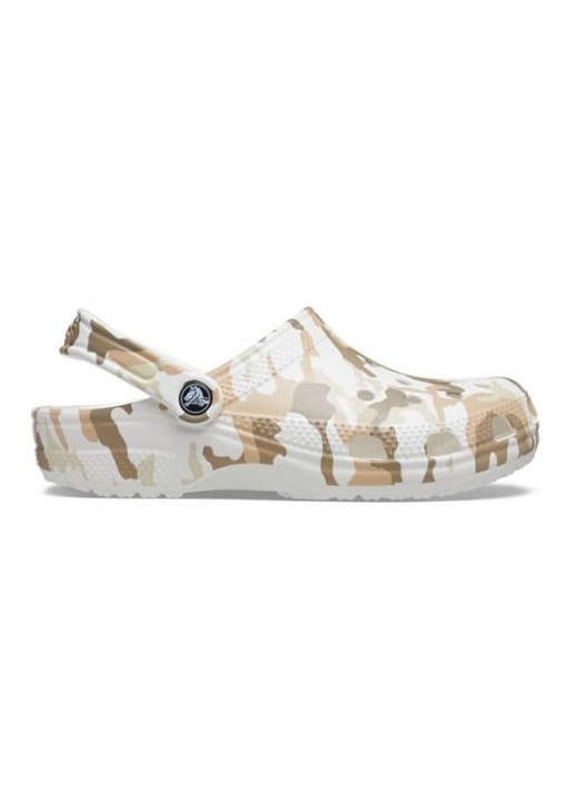 Saboti Crocs Classic Printed Camo Clog, Alb, 38-39