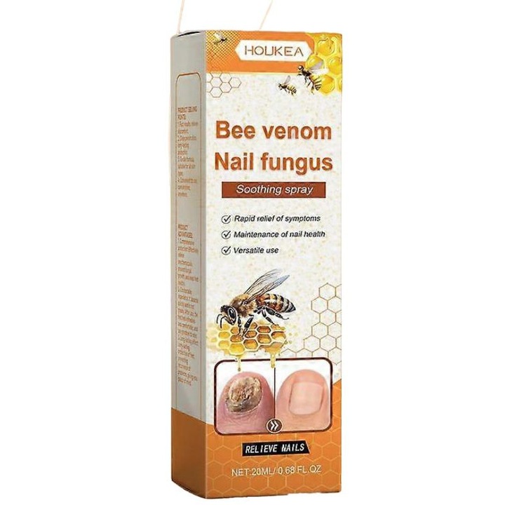 Körömápoló spray, Houkea, méhméreggel, 20ml, 3 darabos készlet