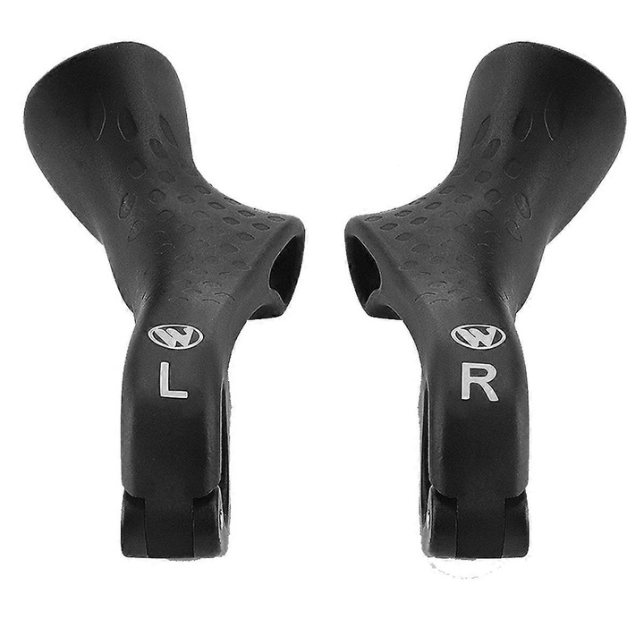 Mansoane bicicleta ergonomice, nailon, negru