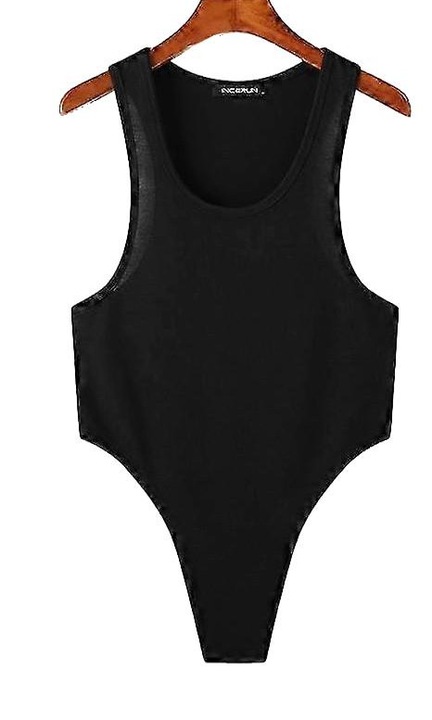 Мъжки потник, черен, полиестерен материал, без ръкави, L INTL