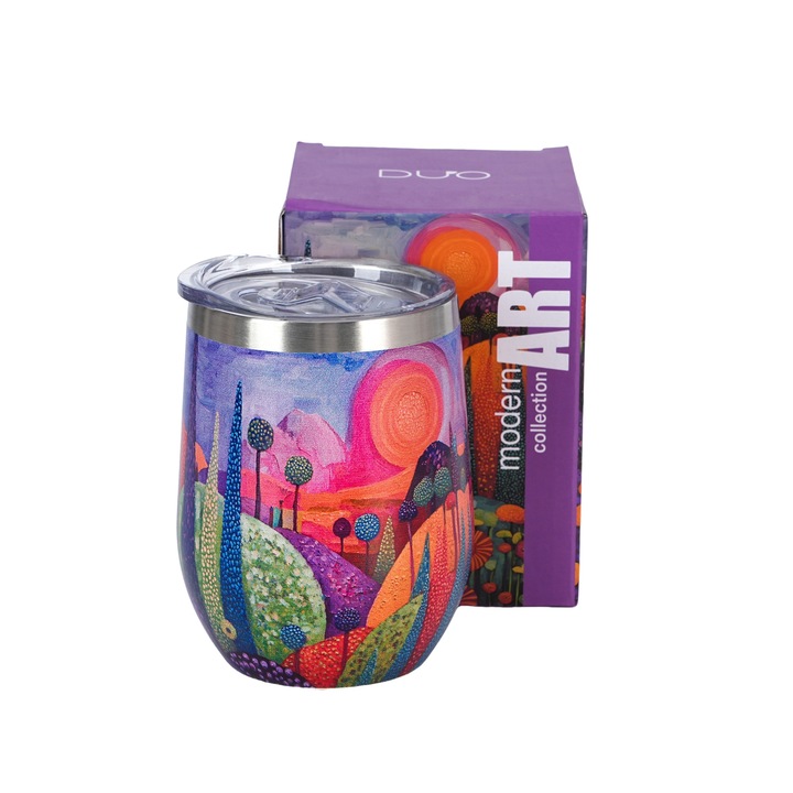 Термо чаша, Пенести хълмове 350 мл, многоцветна