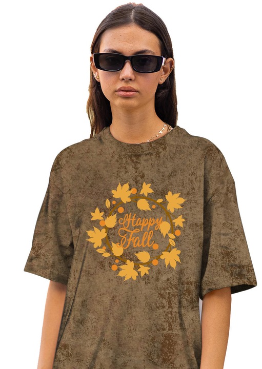 Дамска тениска CLANDESTINE Rustic Whimsy, памук, кафяв Rock, Κафе кафяво