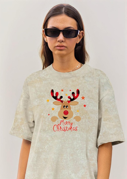 Női póló CLANDESTINE Sunmas Spirit, pamut, sárga Rock, Világoskék