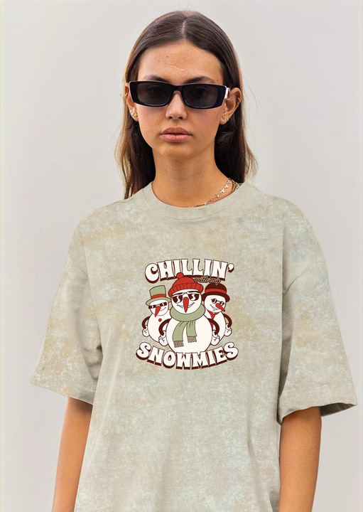 Női póló CLANDESTINE Citrus Cheer, Pamut, Sárga Rock, Bronzszín