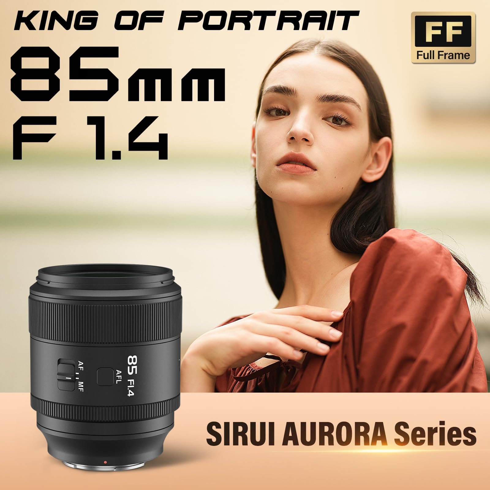 Obiectiv SIRUI Aurora 85mm F1.4 Full Frame cu focalizare automata