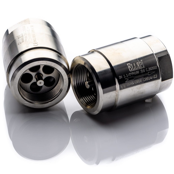 Fitinguri, Zawor zwrotny 1 1/2'', 100bar, inox 316, 0,2 bar