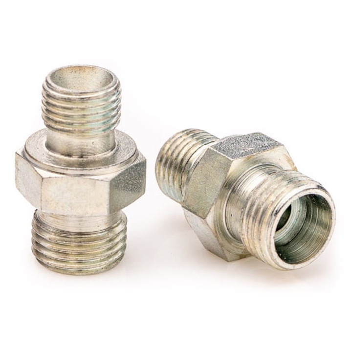 Fitinguri POLBERIS Nypel 1/4'' - M16x1,5, otel, rezistent la coroziune, aplicatii industriale, 1/4'' x 16x1.5mm