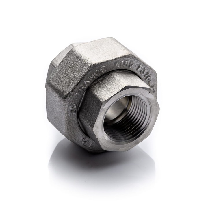 Menetes csatlakozó, Polberis 1/4'' NPT 316L 206 bar, rozsdamentes acél, MSS SP-83 szabvány szerinti méretek