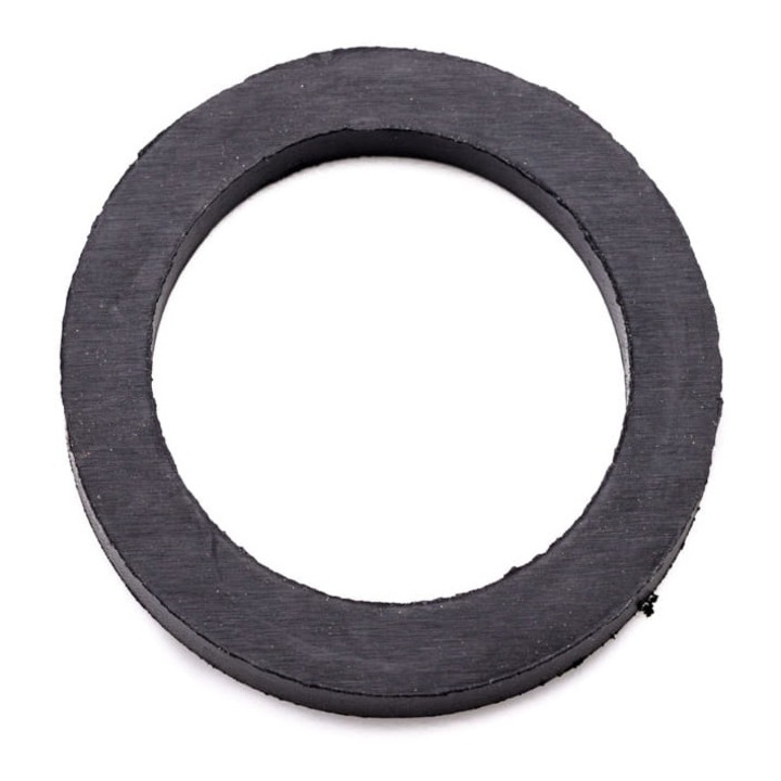 Csatlakozótömítés, 1 1/2'', POLBERIS, 56mm x 41mm x 6mm, fekete