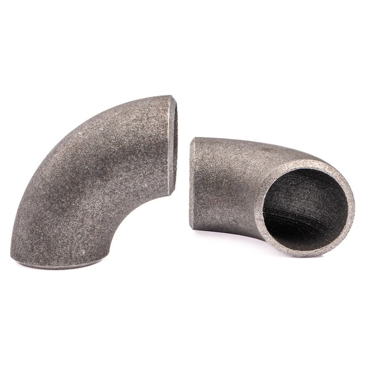 Hamburgi könyök 2D 48,3x2,6mm, 90 fok, P235GH, fekete acél