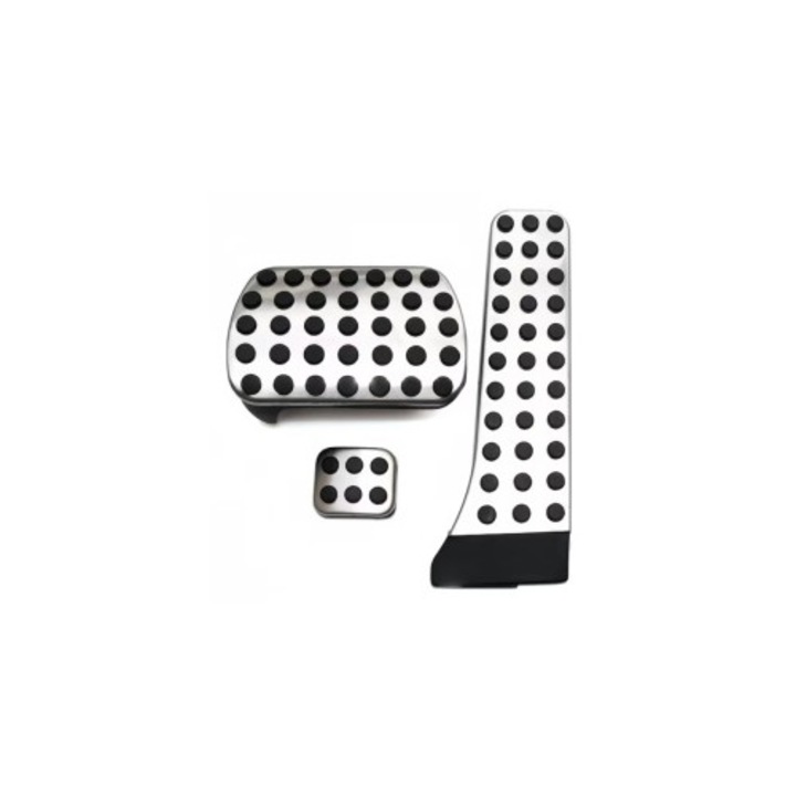 Комплект INOX орнаменти за автоматични педали Mercedes-Benz – W203, W204, W205, W212, W213, X204, W221, GLC, GLE