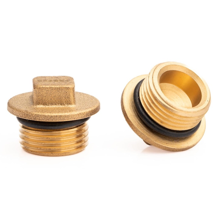 1/2'' sárgaréz O-gyűrűs dugó, POLBERIS, 30 bar