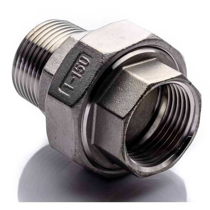 Racord 3/4'', POLBERIS, inox 316, BSP, dimensiune 3/4''