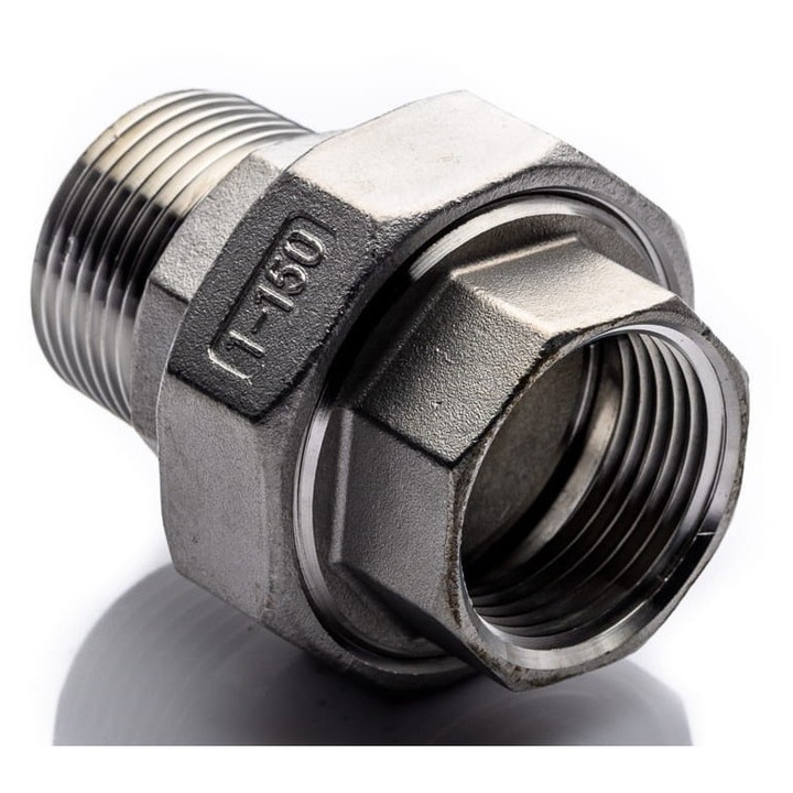 Racord inox 1'', POLBERIS, inox, 1'' x 1''