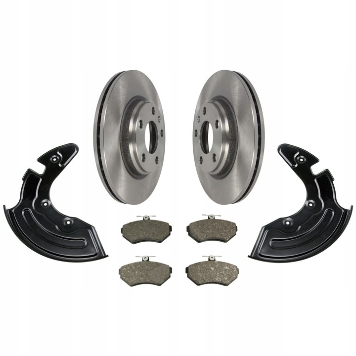 Autó Fékbetét Készlet + Védősapkák + Első Féktárcsák, Me Premium, Audi A4 B5-höz, VW Passat B5-höz, Anyag: Acéllemez, Betét vastagsága 19.4 mm, Betét hossza 119 mm, Betét magassága 69.5 mm