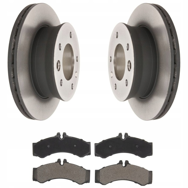 Fékbetét és Féktárcsa Készlet, Első Tengely, Me Premium, Mercedes Sprinter 1995-2006-hoz, Betét Szélesség 164.7 mm, Betét Magasság 73 mm, Betét Vastagság 20 mm, Tárcsa Vastagság 22 mm, Külső Átmérő 276 mm