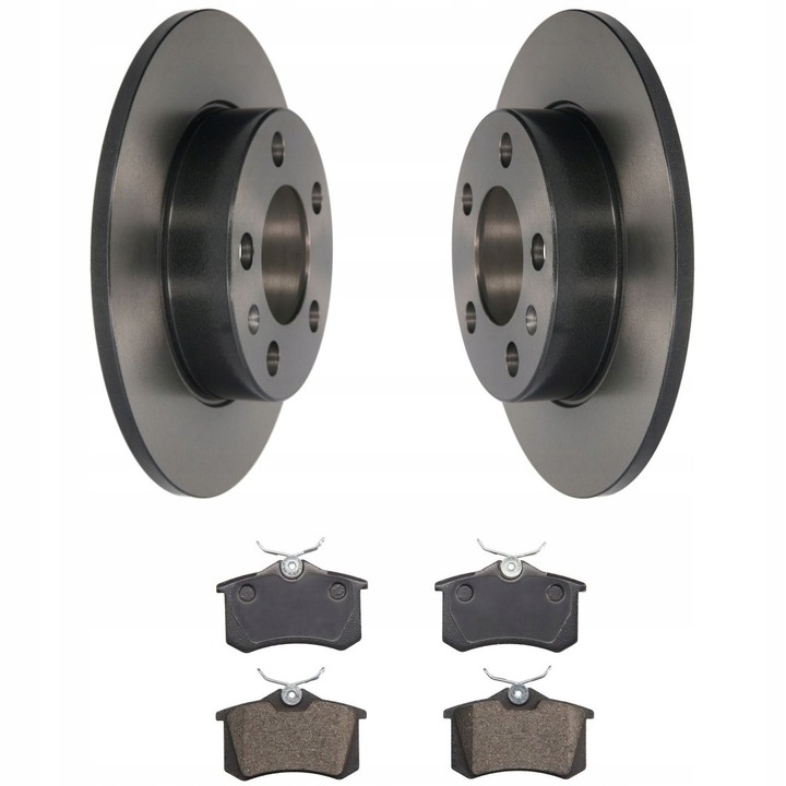 Fékbetét és féktárcsa szett, Hátsó tengely, Me Premium, VW Scirocco III és Seat Toledo III modellekhez, Beépítési oldal: Hátsó tengely, Tömör féktárcsa típus, Lucas fékrendszer