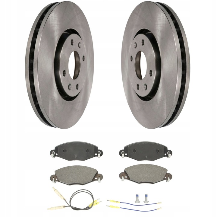 Fékbetét és féktárcsa készlet, első tengely, Me Premium, Citroen C5 I II-höz, betét vastagság 17.8 mm, betét hossz 168.8 mm, betét magasság 61.3 mm, szellőztetett féktárcsa típus