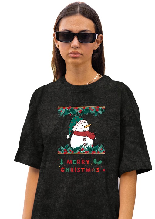 Női póló CLANDESTINE Midnight Cheer, Pamut, Fekete Rock, Kék