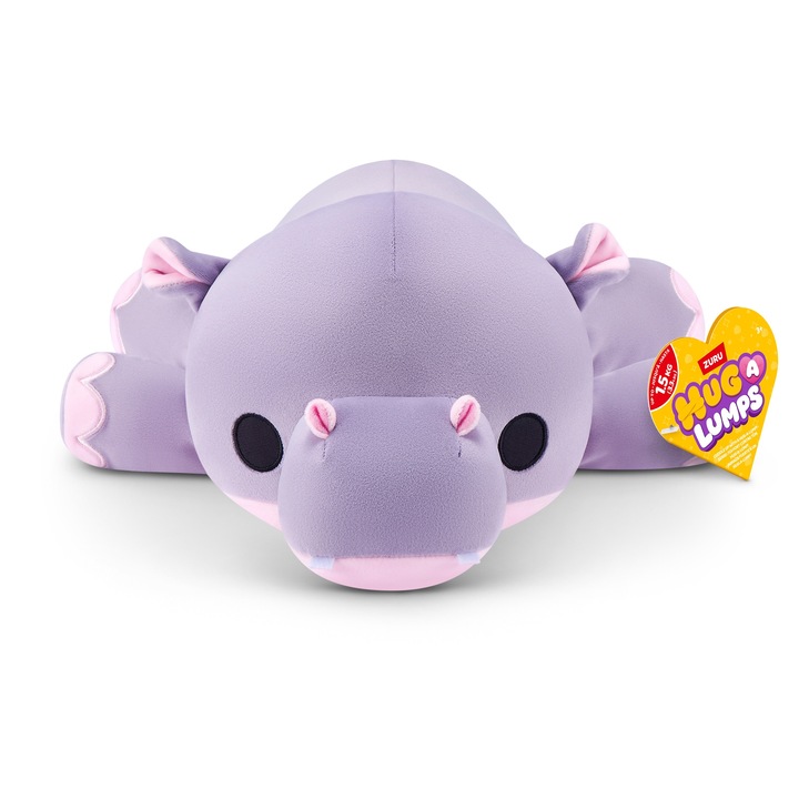 Jucarie de plus Hug A Lumps - Hipopotam, 60 cm