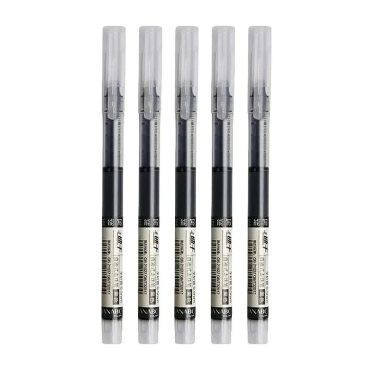 Set 5 rollere, Uscare rapida, 0.5mm, Negru