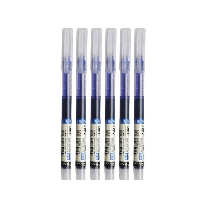 Set 6 rollere, Uscare rapida, 0.5mm, Albastru