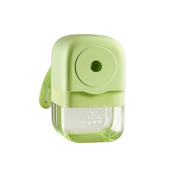 Ascutitoare manuala creioane, Cu manivela, Verde