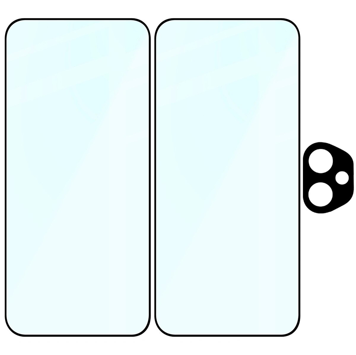 Set 2x Sticla + sticla pentru camera, Bizon Glass Edge Pack pentru Honor 400 5G