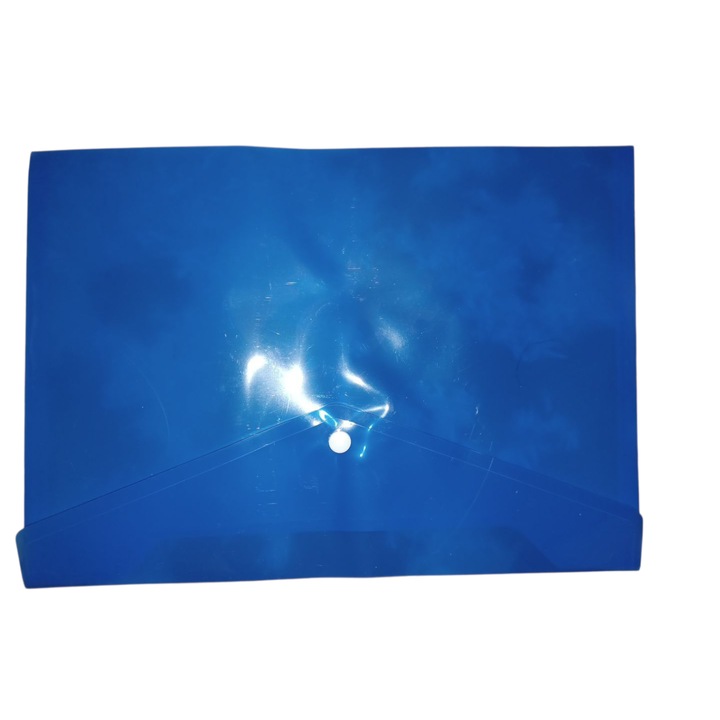 Mapa Plastic Cu Buton, 230*330 mm, Vision XXI, Bleumarin