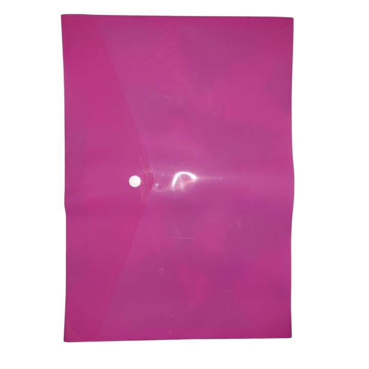 Mapa Plastic Cu Buton, 230*330 mm, Vision XXI, Roz