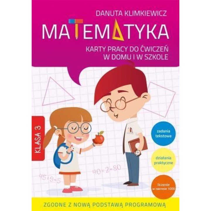 Matematica, SKRZAT, clasa 3, set de carti de lucru pentru exercitii acasa si la scoala