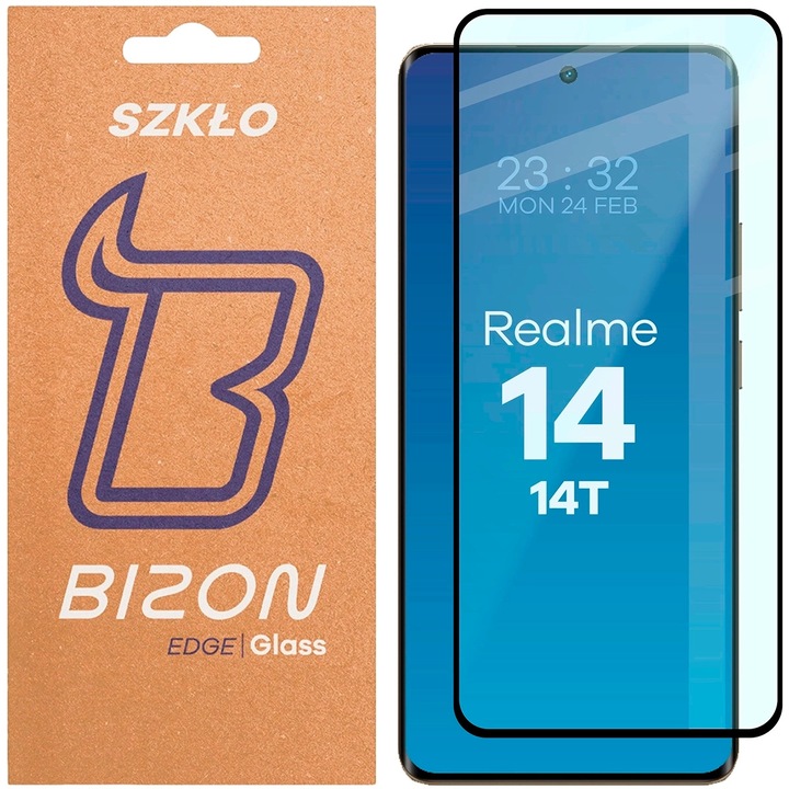 Стъкло, Bizon Glass Edge 2 за Realme 14 5G / 14T 5G