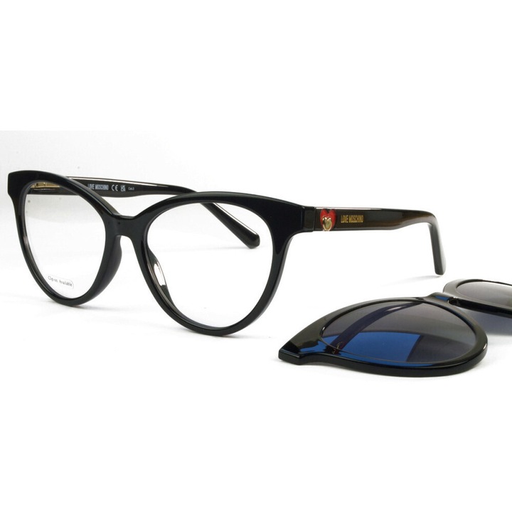 Ochelari de vedere femei clip-on Love Moschino MOL 051/CS 807