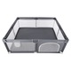Tarc de joaca copii, Primabobo, Luna, Cu manere, Include intrare laterala, Din plasa, Dimensiune mare- 150x180 cm, Potrivit pentru interior si exterior, Gri