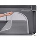 Tarc de joaca copii, Primabobo, Luna, Cu manere, Include intrare laterala, Din plasa, Dimensiune mare- 150x180 cm, Potrivit pentru interior si exterior, Gri