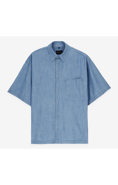 Camasa pentru barbati, WOLCZANKA, denim/bumbac, albastru