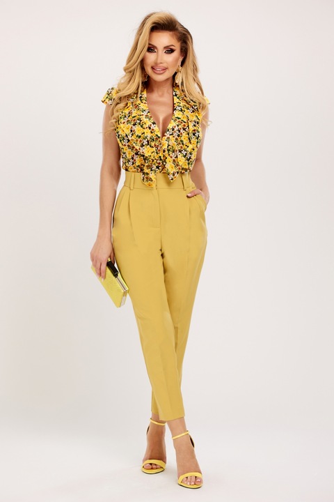 Pantaloni office mustar, P 1111m