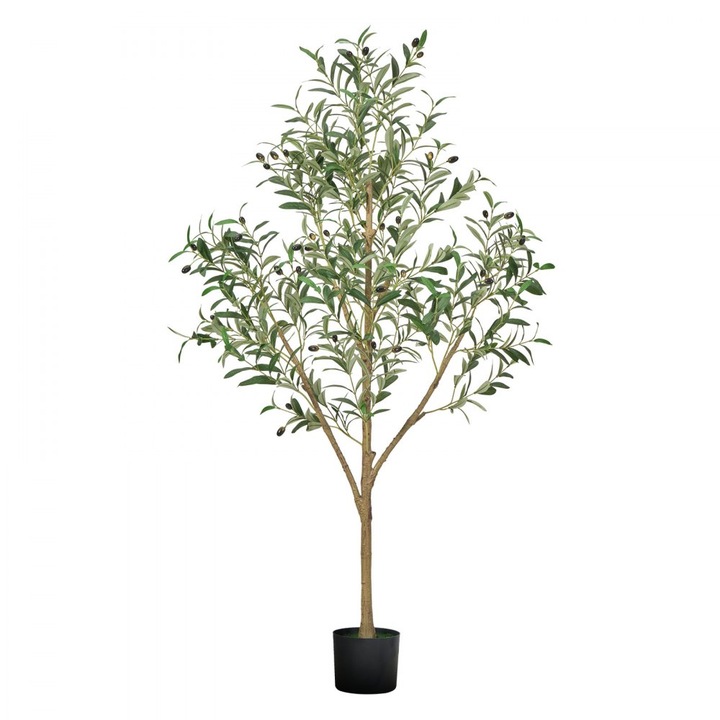Maslin Artificial Inalt de 150cm, Planta de Interior, Ghiveci Inclus, Ideal pentru Birou sau Acasa